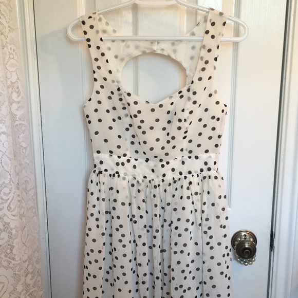 Forever 21 white polka dot dress size small - Picture 2 of 4